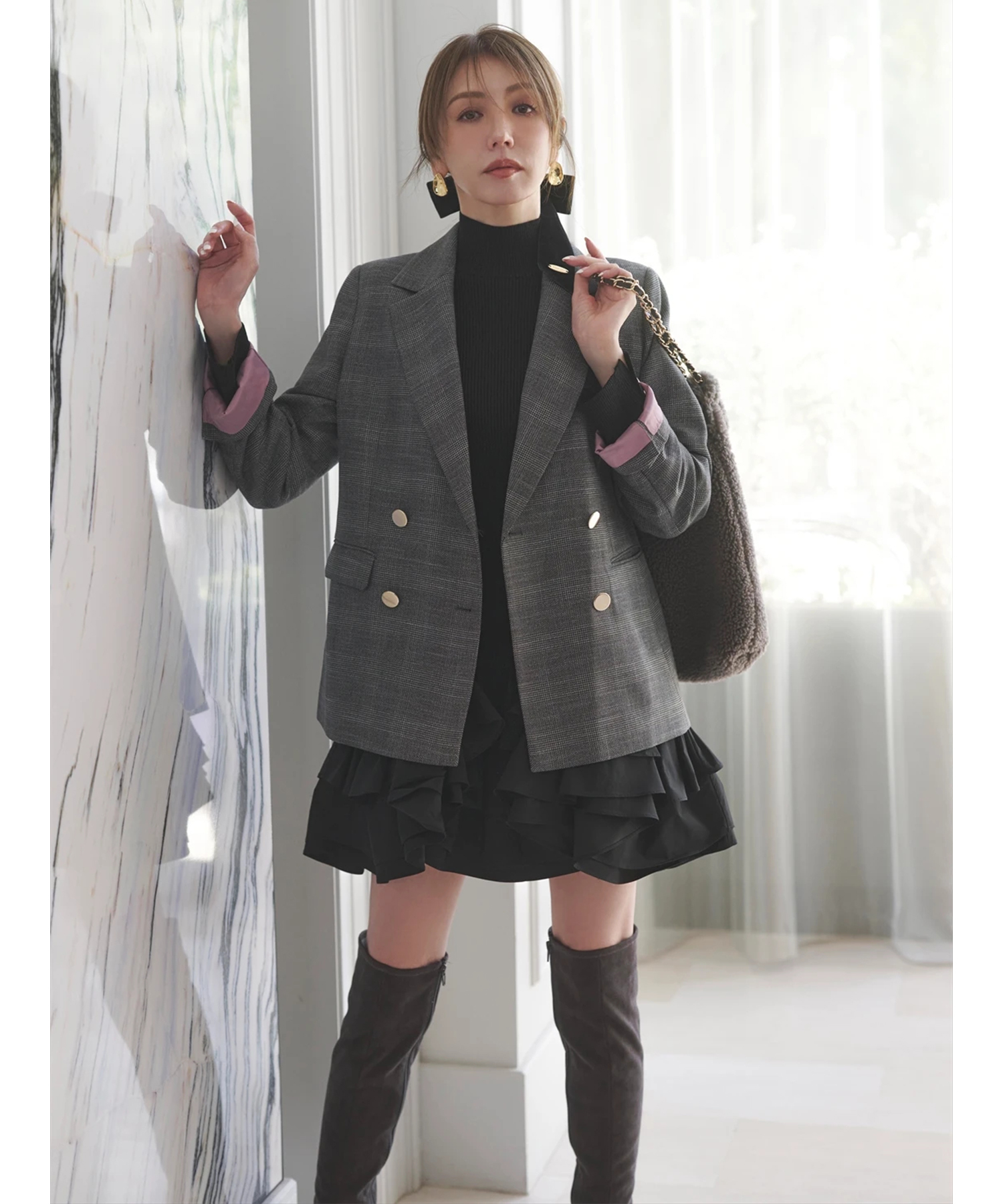 チェックテーラードジャケット | ジャケット | JUSGLITTY（ジャス