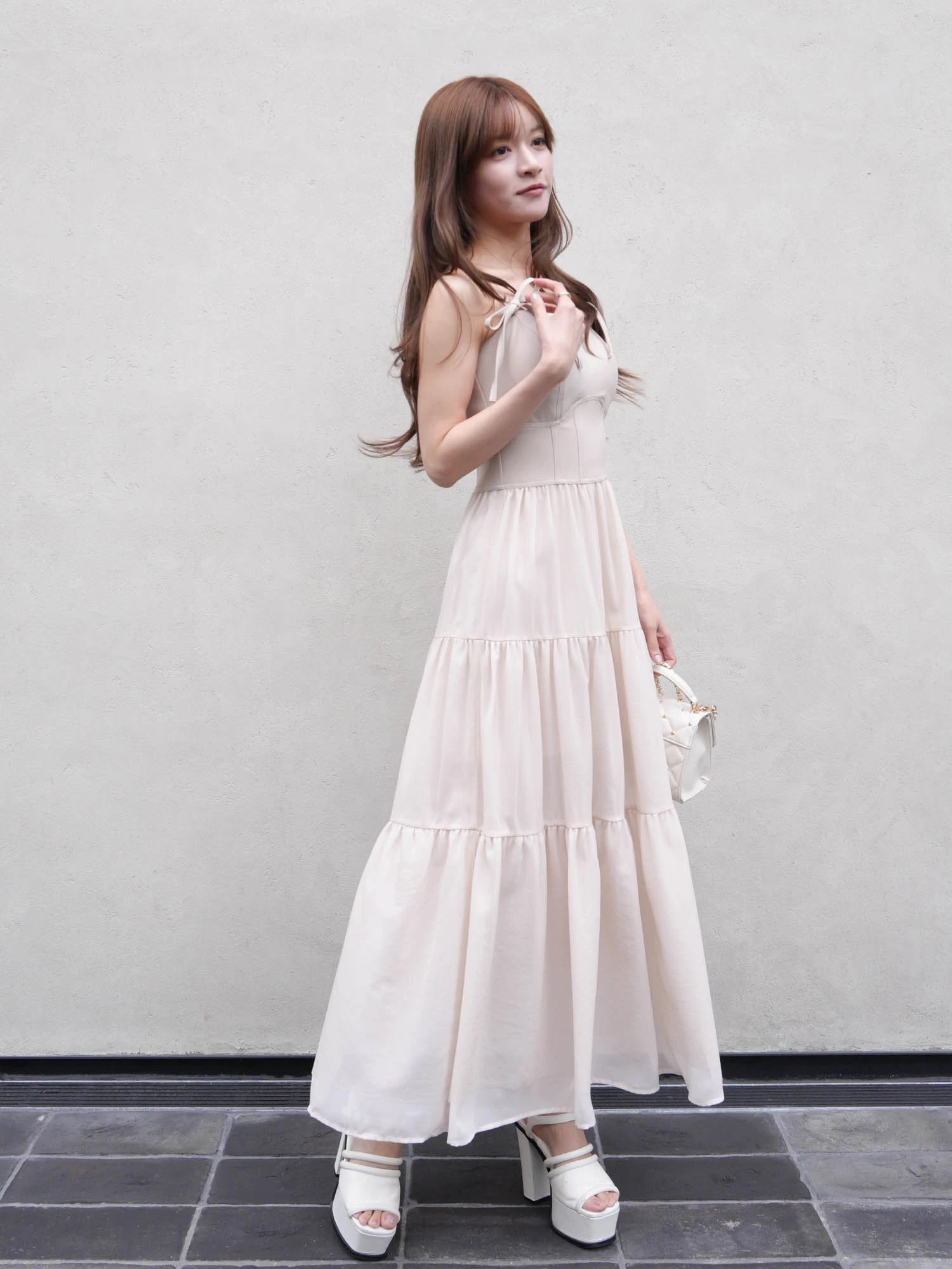 LIP SERVICE（リップサービス）｜ ティアードフレアキャミワンピース