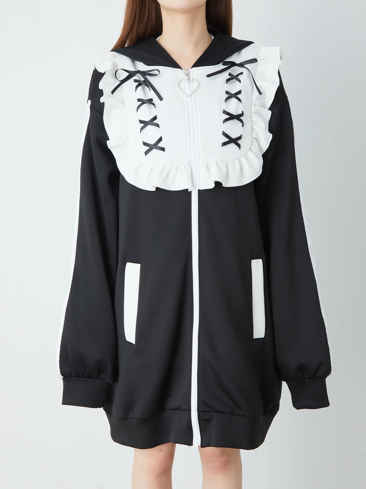 うさみみヨークジャージパーカー - Ank Rouge(アンクルージュ)のパーカ