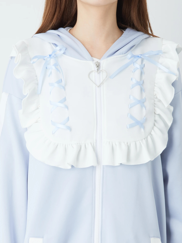 うさみみヨークジャージパーカー - Ank Rouge(アンクルージュ)のパーカ