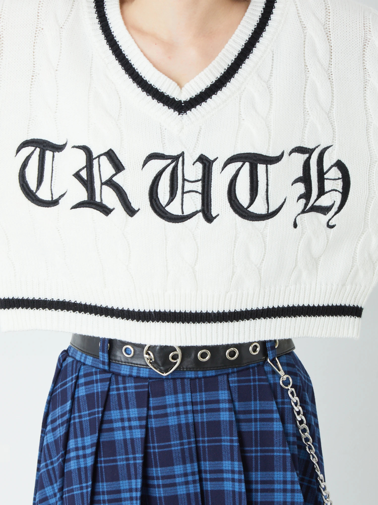 ラインリブケーブルニット - Ank Rouge(アンクルージュ)のニット