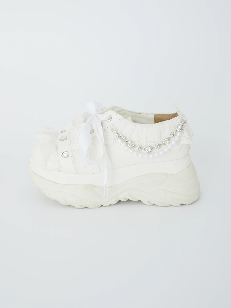 フリルスニーカー - Ank Rouge(アンクルージュ)のスニーカー