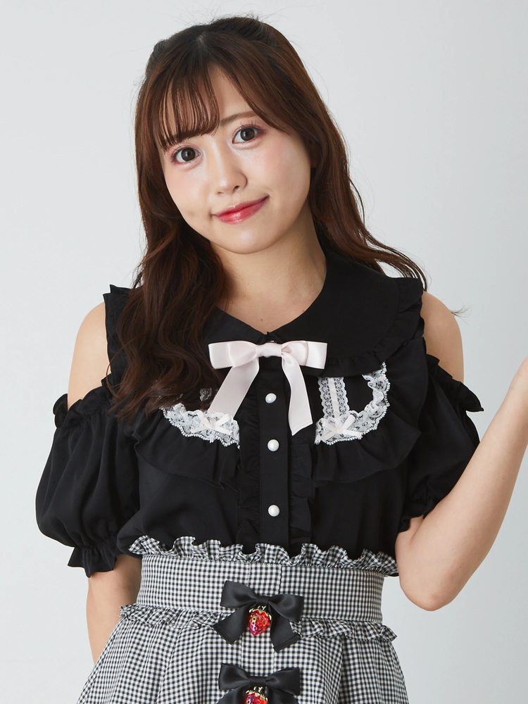 肩あきはしごリボンブラウス - Ank Rouge(アンクルージュ)のシャツ