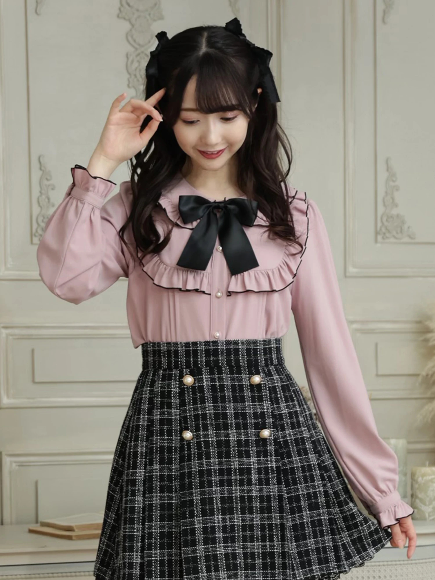 メロウフリルブラウス - Ank Rouge(アンクルージュ)のシャツ・ブラウス