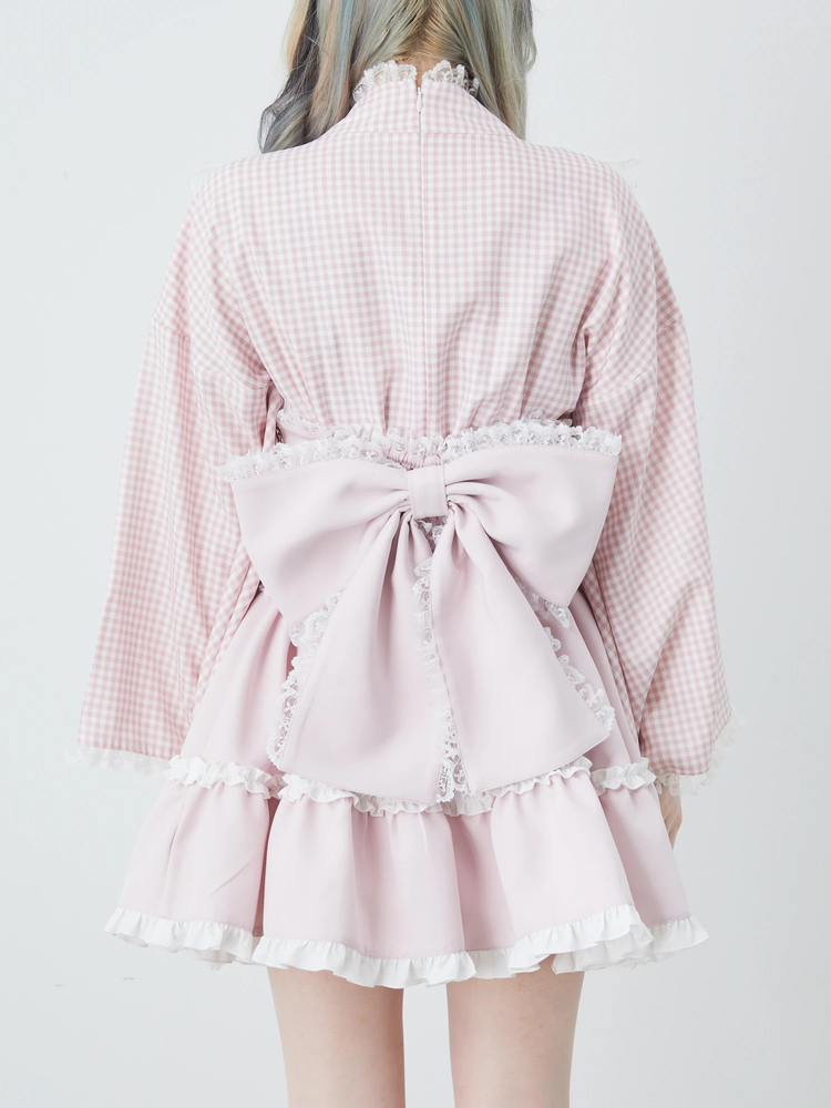 ギンガムメイド浴衣ドレス - Ank Rouge(アンクルージュ)の浴衣