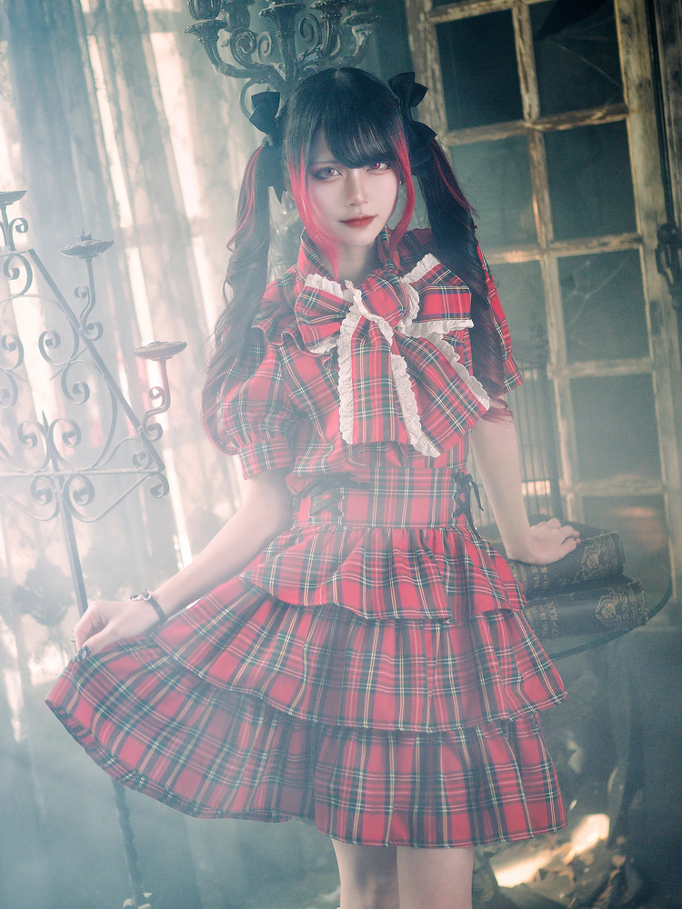 チェック ティアードスカート - Jamie エーエヌケー(ジェイミーエー