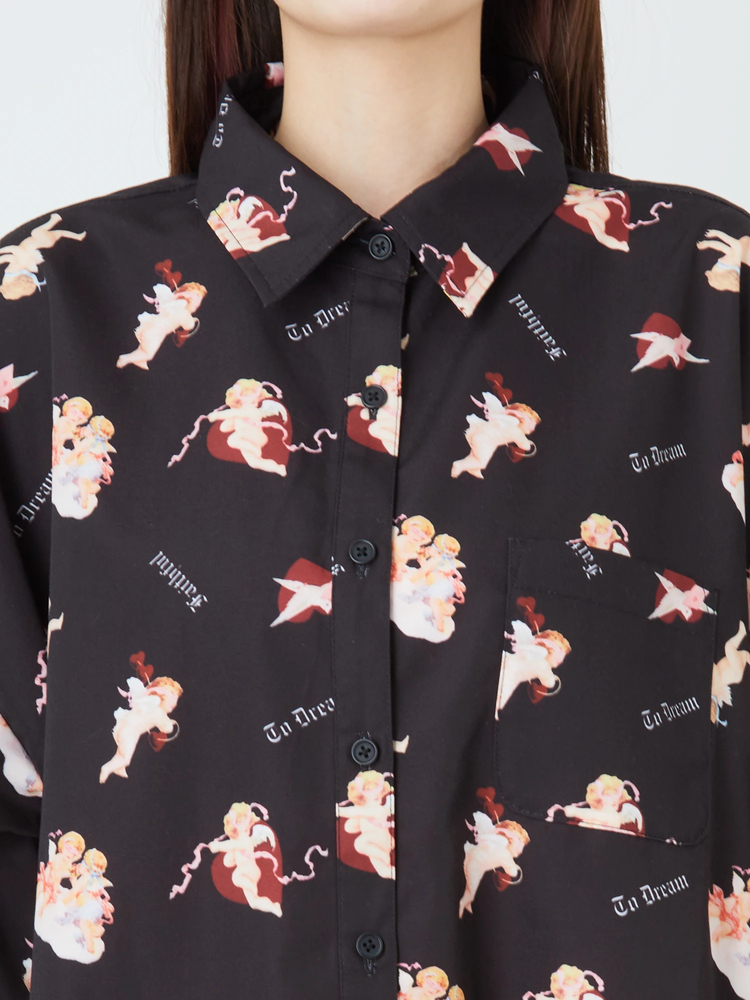 エンジェルプリントBigシャツ - Jamie エーエヌケー(ジェイミーエー