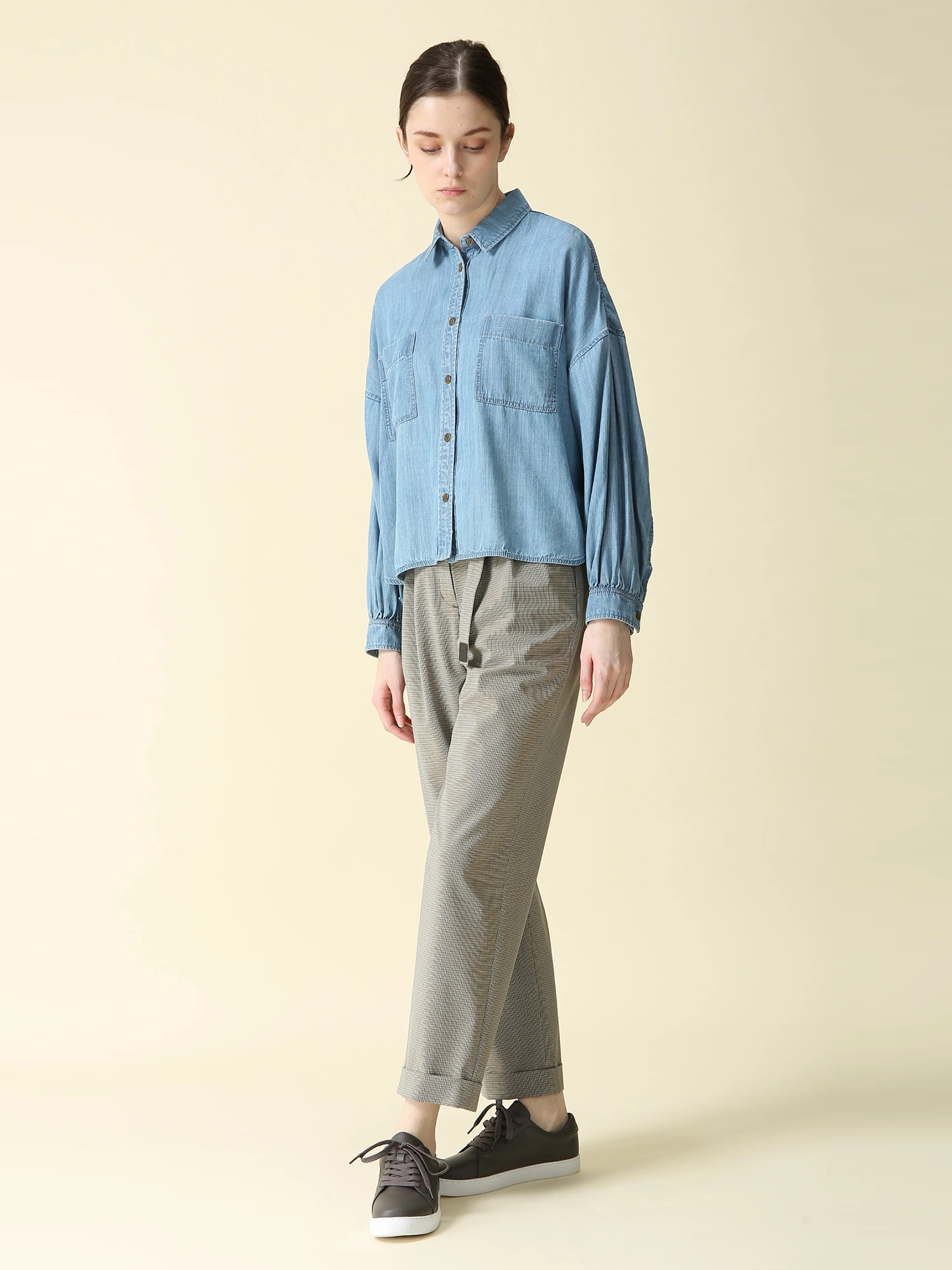 テンセルデニムブラウス ｜ MORABITO BLANC（モラビトブラン）｜.K