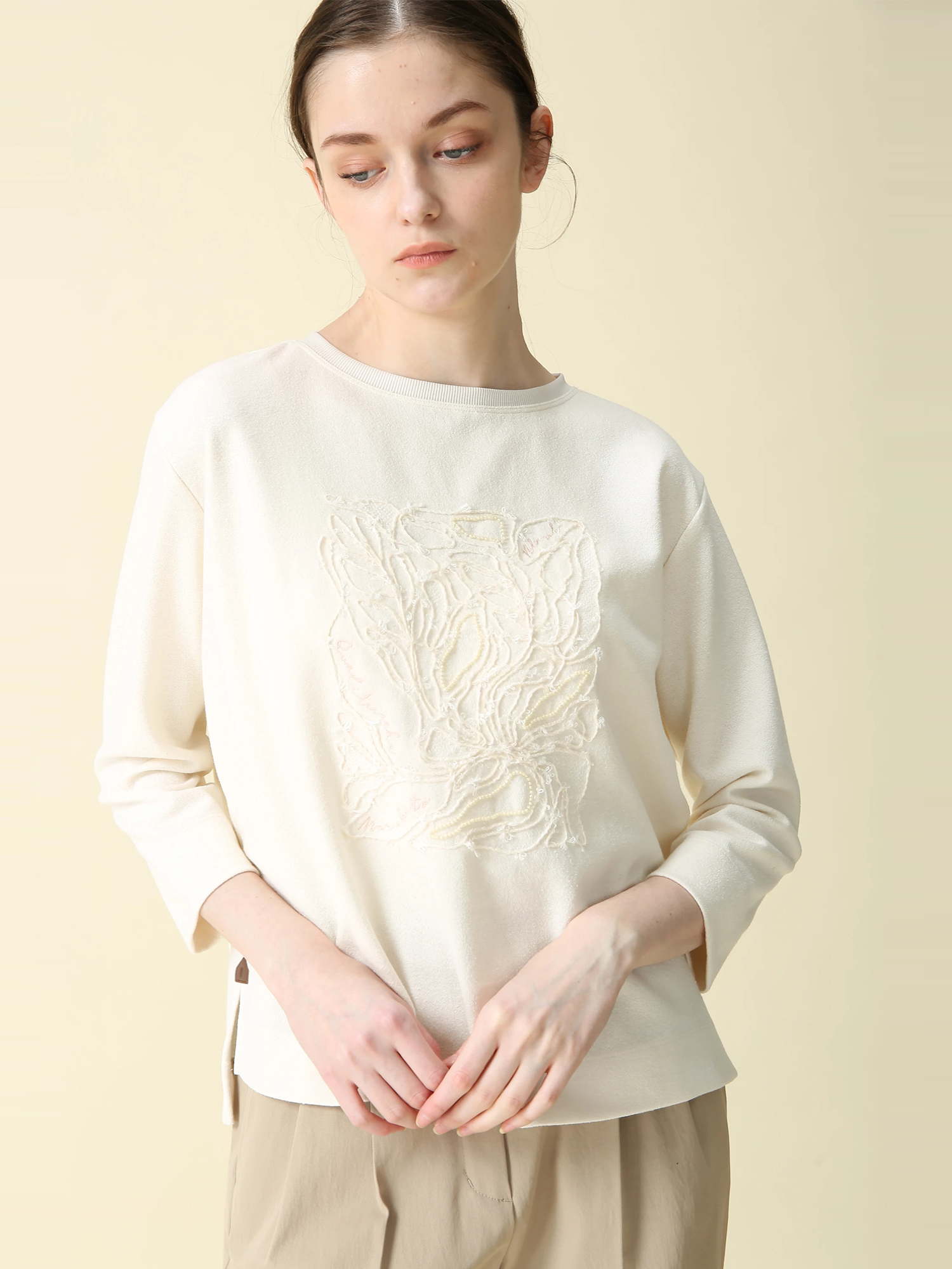 ブークレダンボール プルオーバー カットソー ｜ MORABITO BLANC