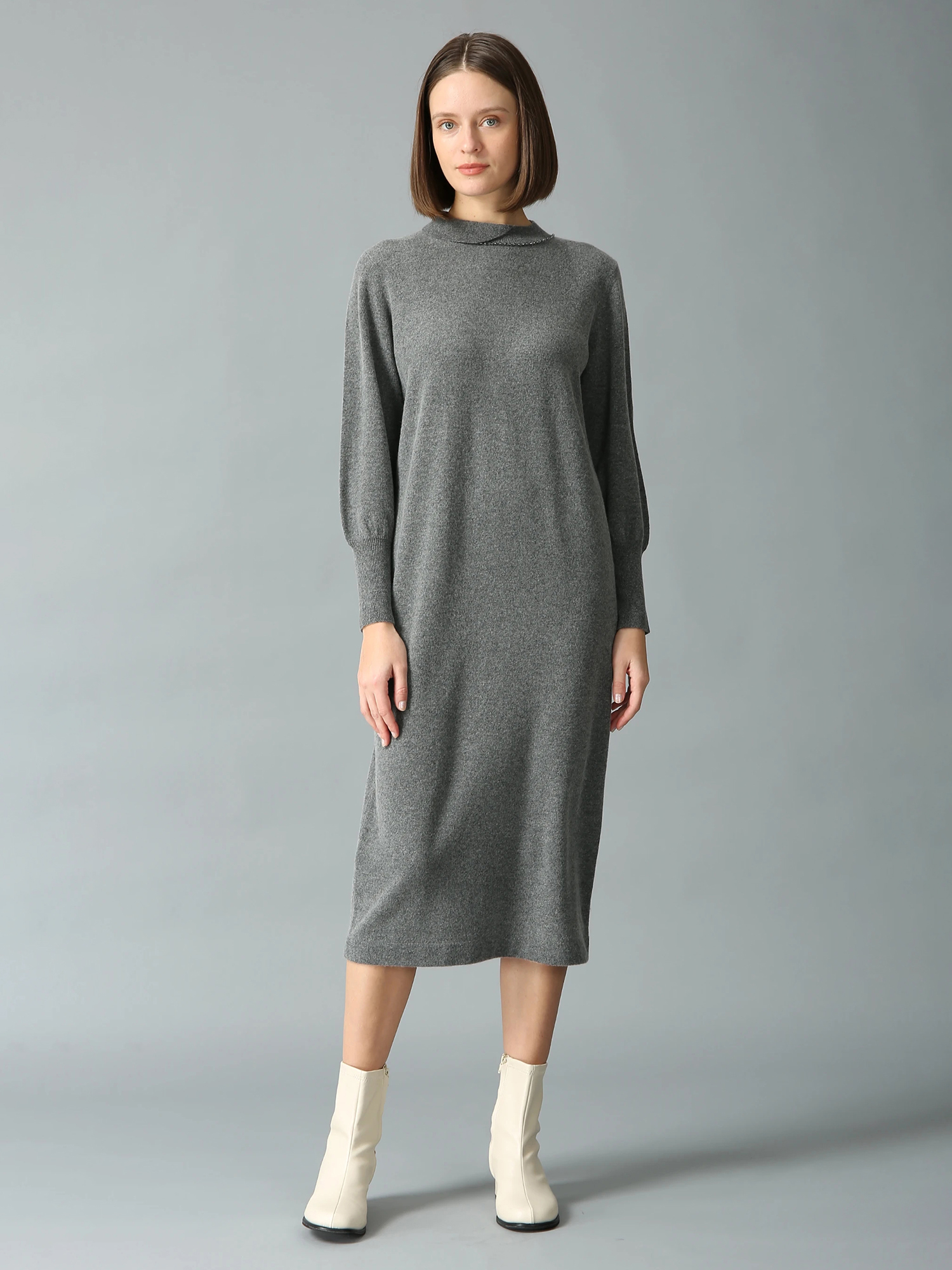 ウールカシミヤ ニット ワンピース ｜ MORABITO SPELL（モラビトスペル