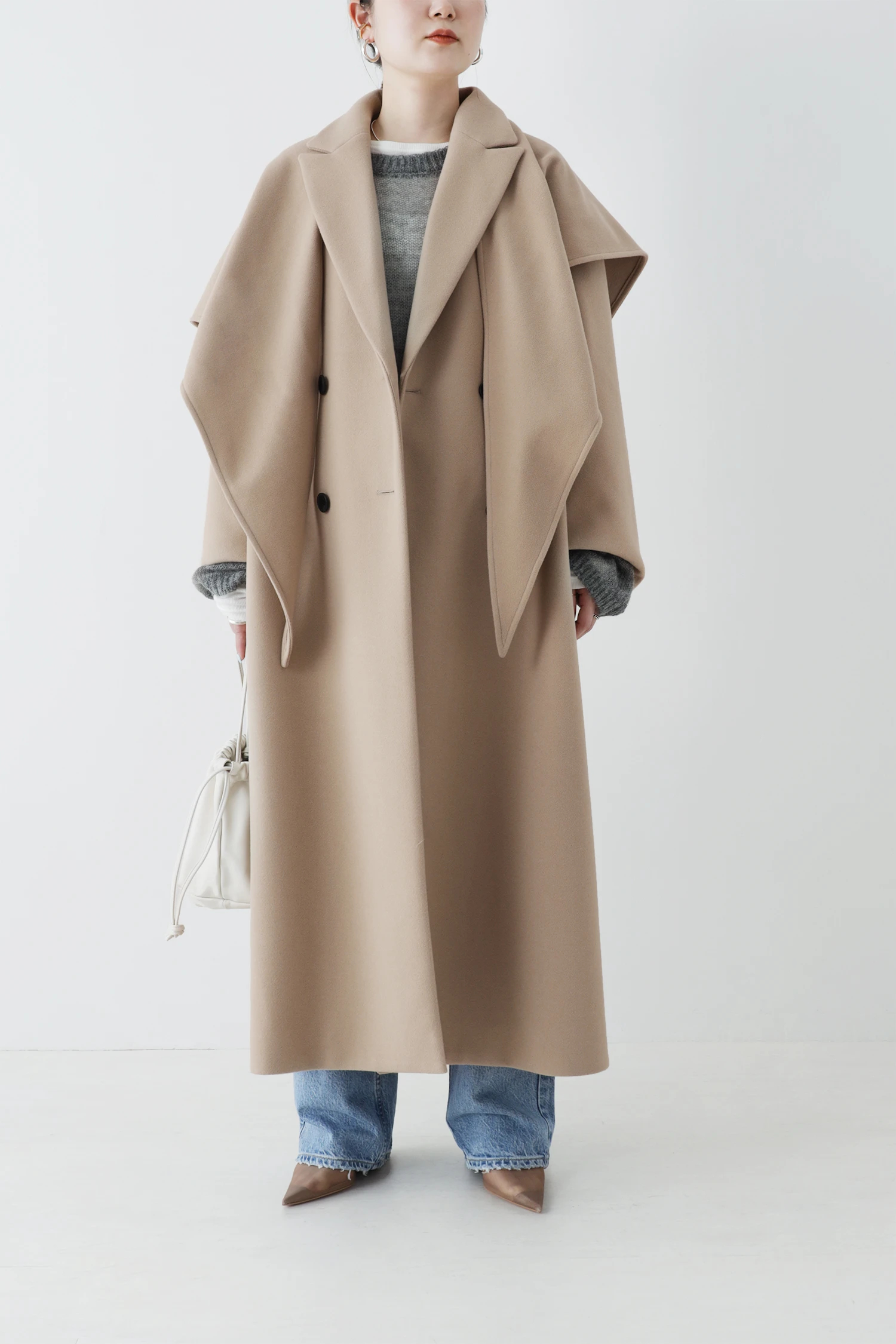 STATE OF MIND（ステートオブマインド）｜stole set long coatアイテム