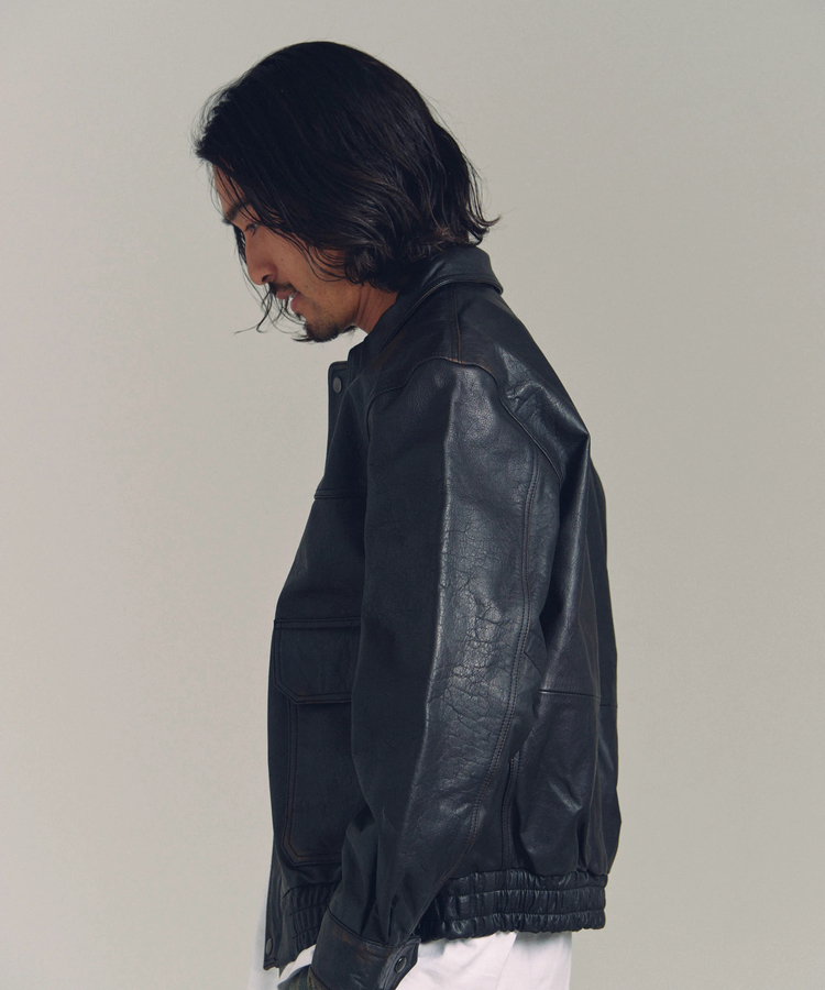 SKOOKUM×JACKROSE】BUFFALO LEATHER A-2 JACKET(MENS)｜ファッション