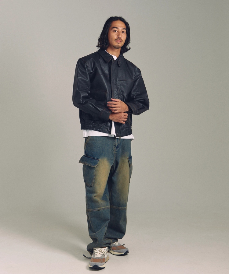 SKOOKUM×JACKROSE】BUFFALO LEATHER A-2 JACKET(MENS)｜ファッション