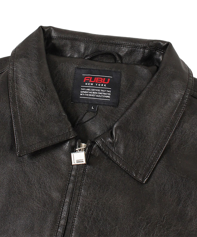 FUBU/フブ Faux Leather Studs Patch Jacket(MENS)｜ファッション通販