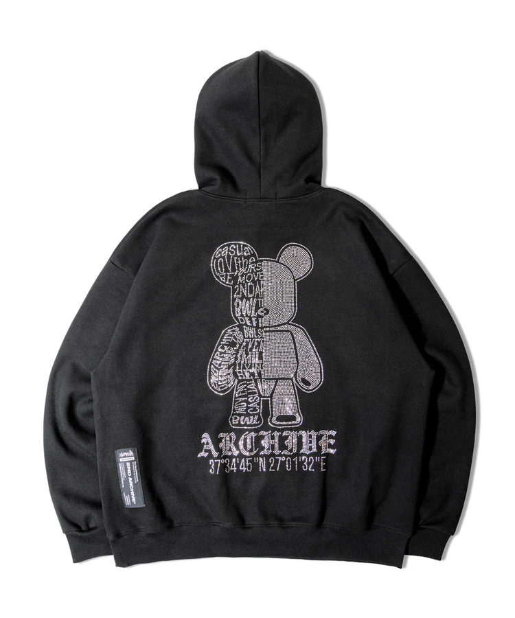 2ND ARCHIVE/セカンドアーカイブ ラインストーン プルパーカー(MENS