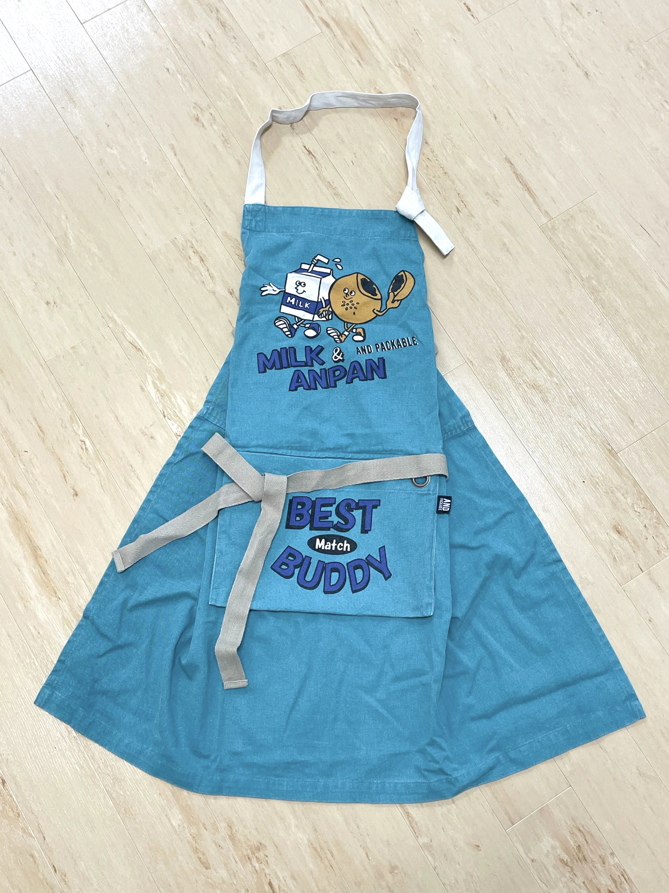 パッカブルエプロン【ミルク＆あんぱん】 / Hare no hi（ハレノヒ）の