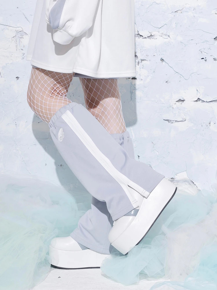 ジャージレッグウォーマー（レッグウェア｜黒・青・サックス）｜【公式