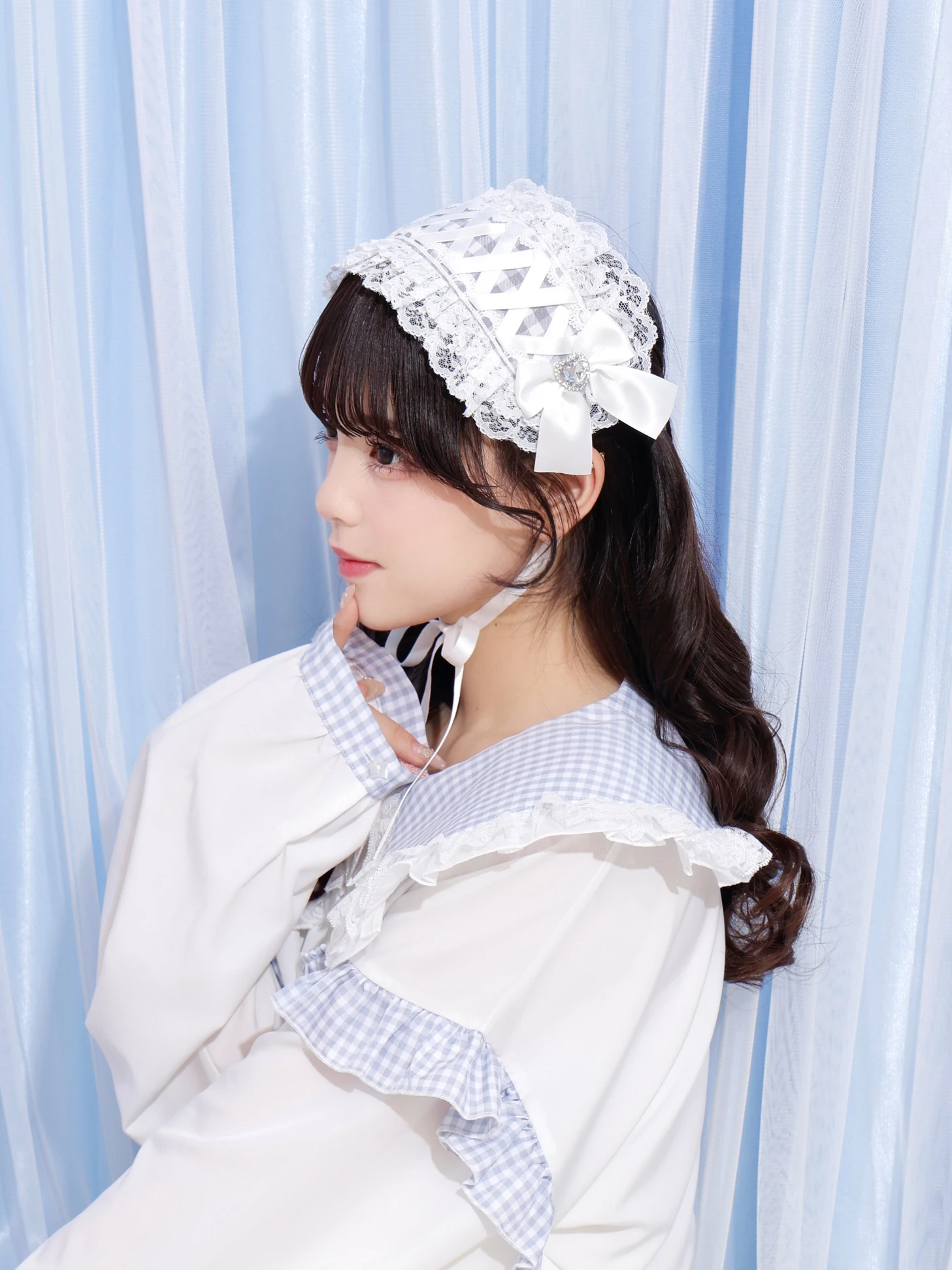 キラキラハートビジューヘッドドレス（アクセサリー｜オフホワイト