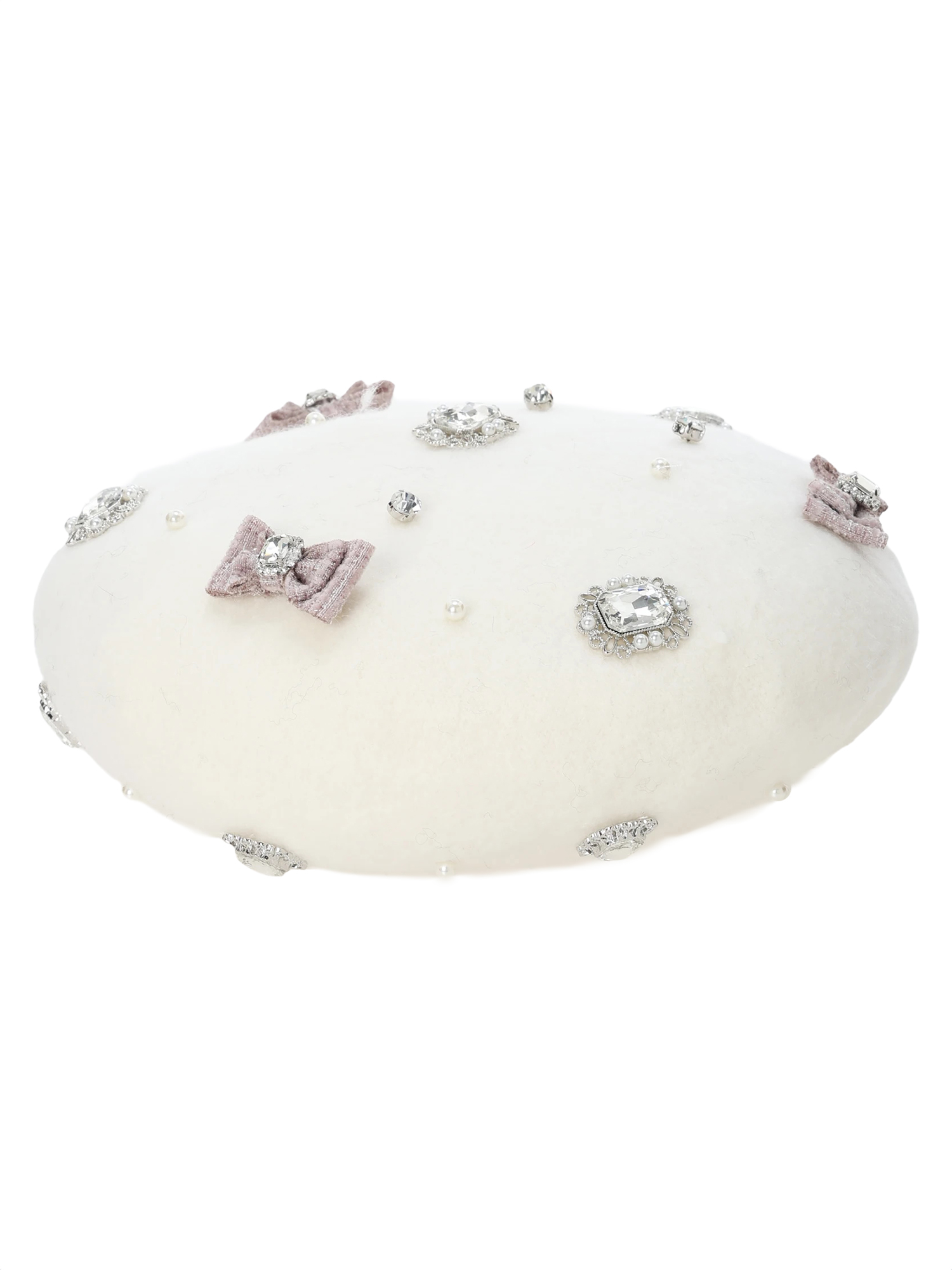 エムミーエメ Etoile ribbon beret ベレー帽 White