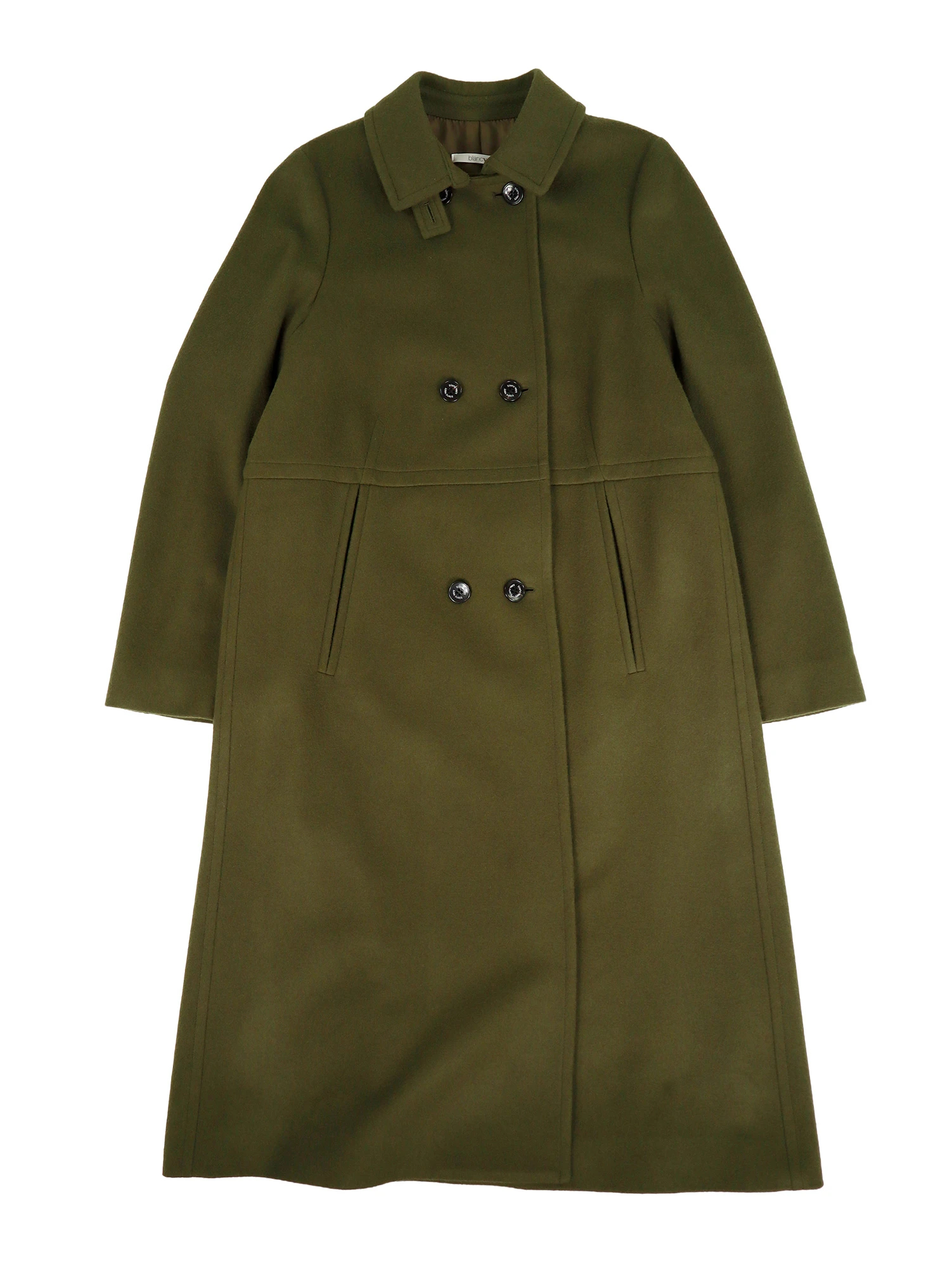 2025AW】ダブル前ステンカラーコート / blancvert（ブランベール
