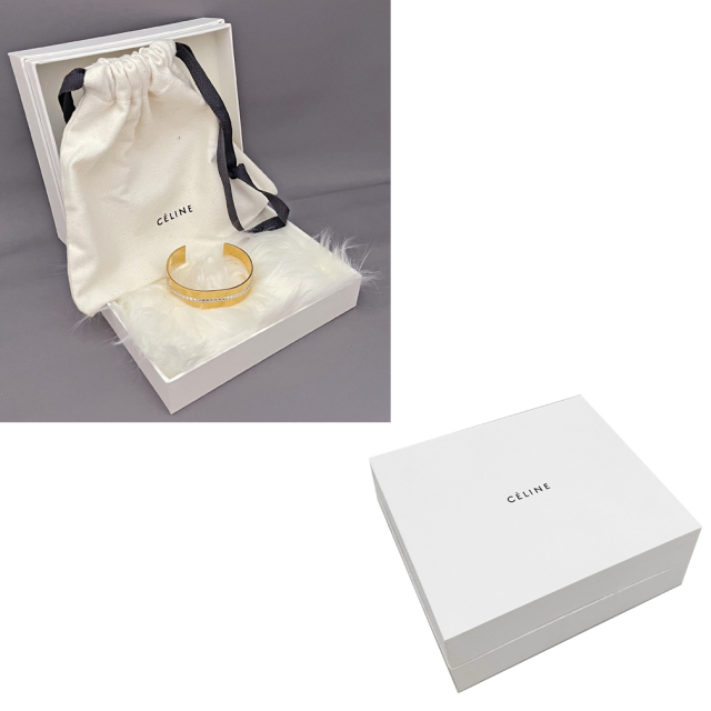 セリーヌ スタッズ バングル ゴールド CELINE - インポートセレクト