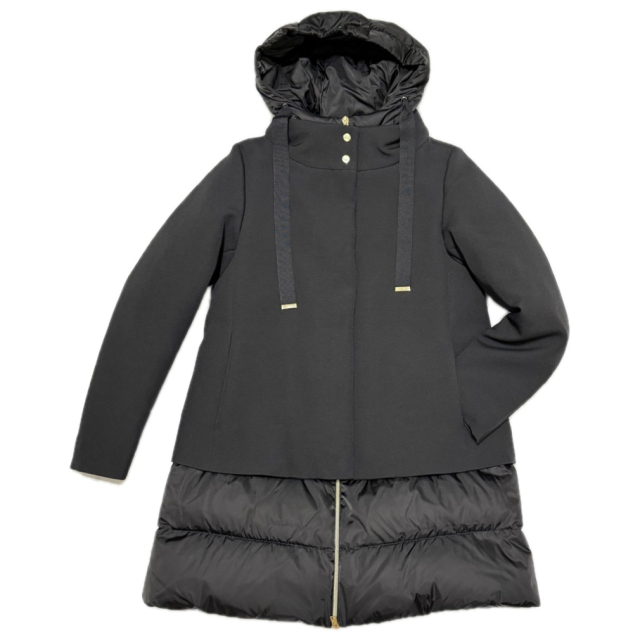 ヘルノ Aライン 切替ダウンコートジャケット NEW CITY GLAM PI001821D