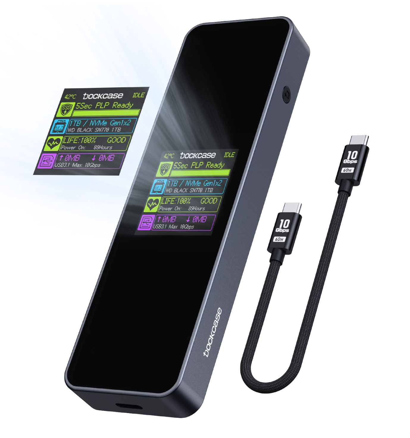 ITPROTECH Dockcase Explorer Edition Smart SSD Enclosure DSWC1P-5