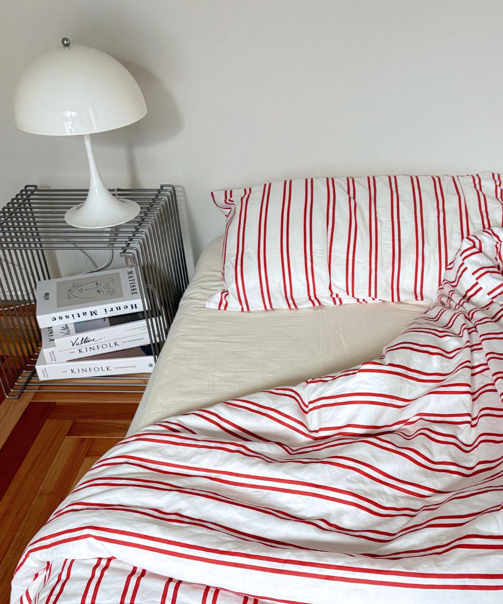 ストライプ柄布団カバー/枕カバー(シングル・ダブル・クイーン) – IYAN