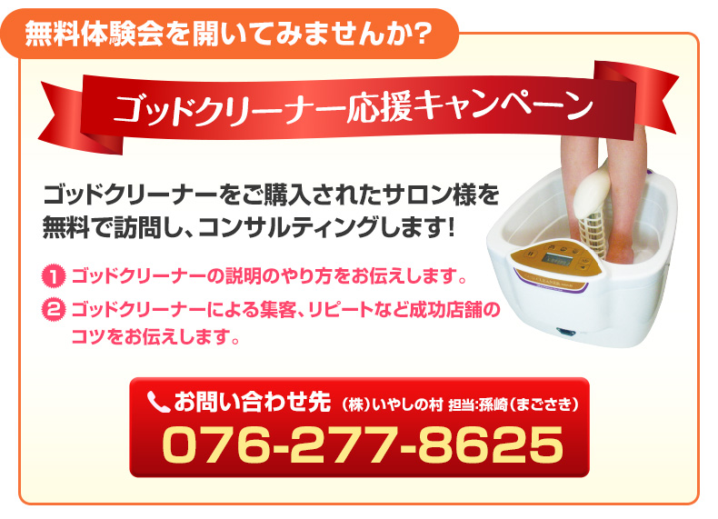 ゴッドクリーナー・ゴールド（本体分電極1本＋予備用電極1本・販促