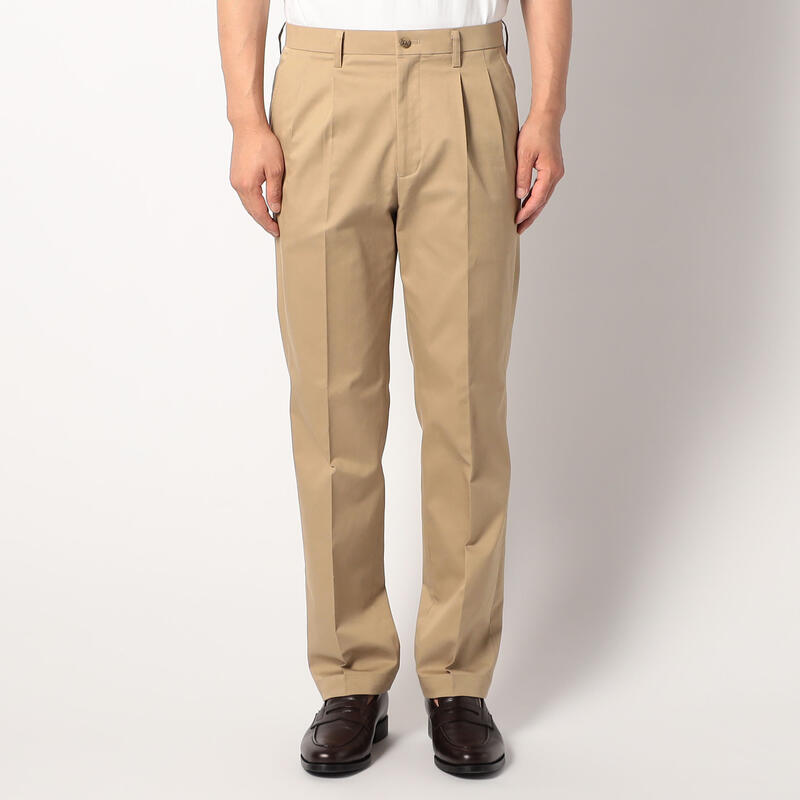 サスカジ すごいチノツータック ベージュ(ウエスト73cm×股下68cm