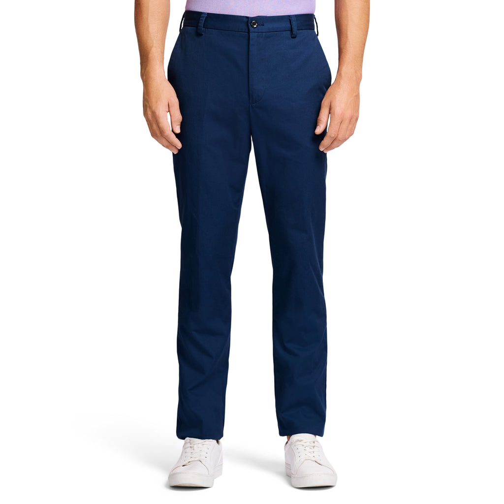 American Chino Flat-Front Straight Fit Pant - Navy – IZOD