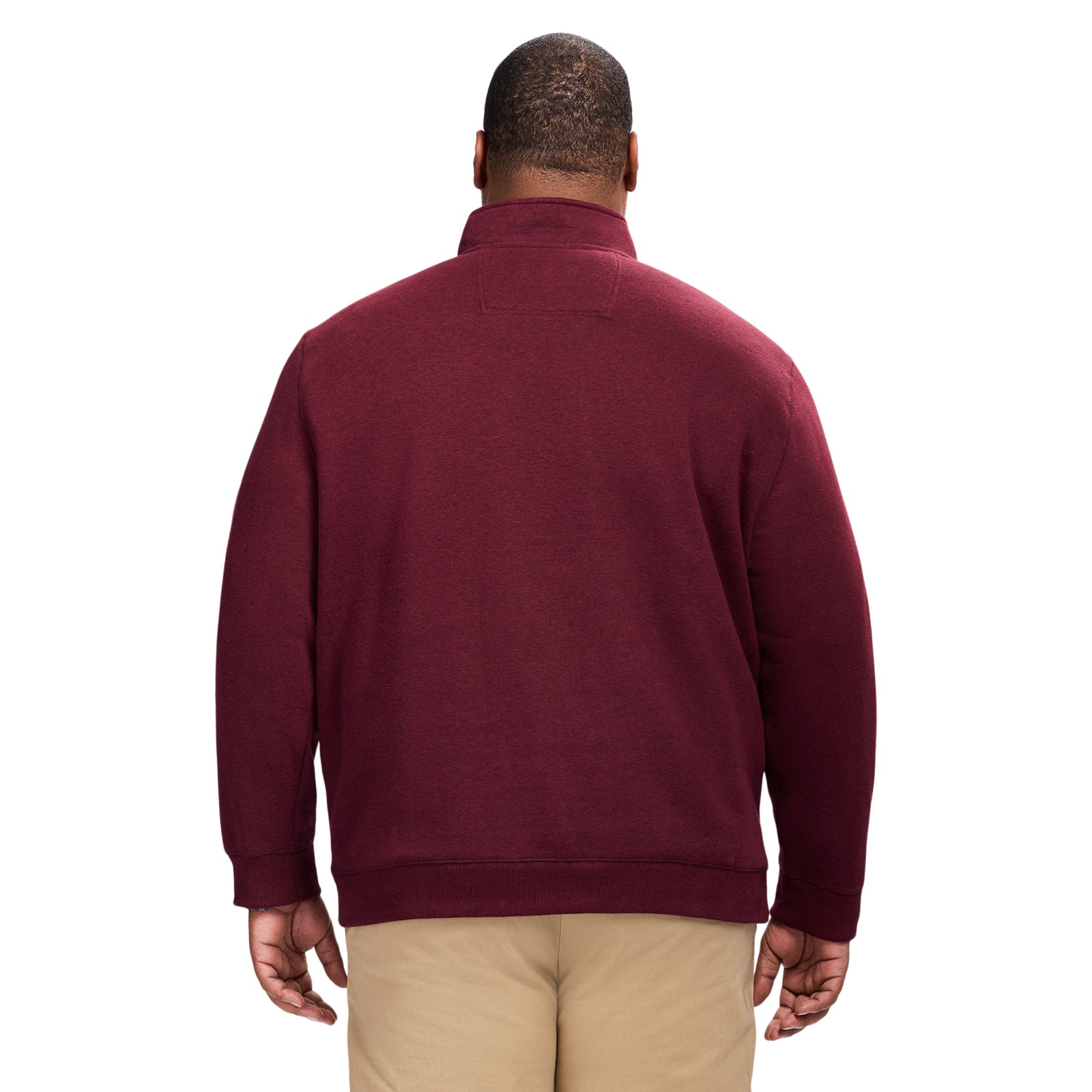 Big & Tall Advantage Performance Quarter Zip Fleece - Velvet