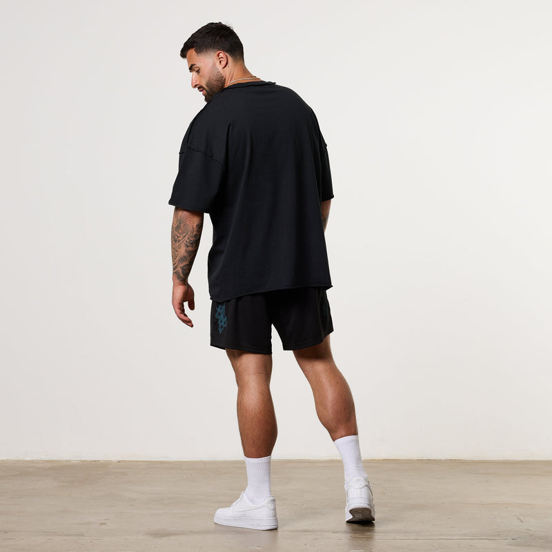 VANQUISH FITNESS Grungeモデル ウォッシュド ブラック オーバーサイズ