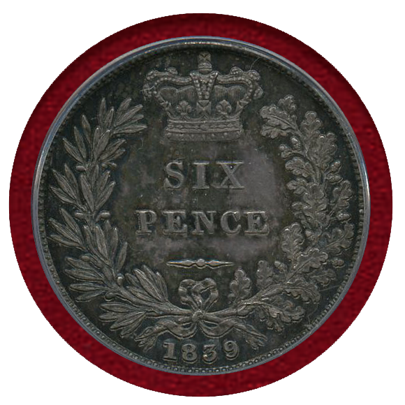 JCC | ジャパンコインキャビネット / イギリス 1839年 6ペンス 銀貨