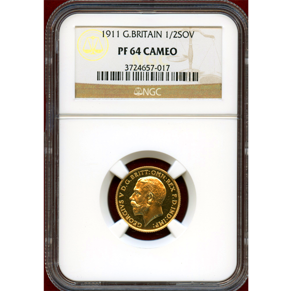 JCC | ジャパンコインキャビネット / イギリス 1911年 1/2ソブリン