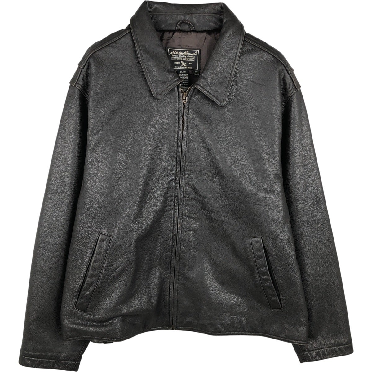 古着 エディーバウアー Eddie Bauer レザージャケット メンズXXL相当