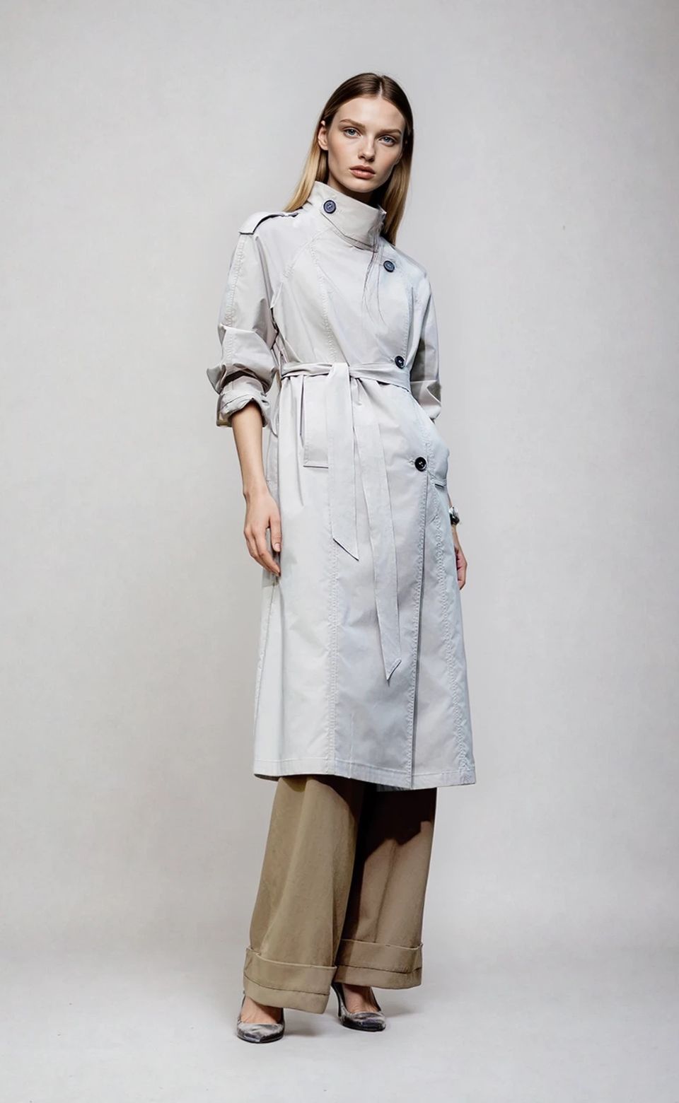 Coats - Trench - Double Breasted - Hand Sewn - Double Face - Down