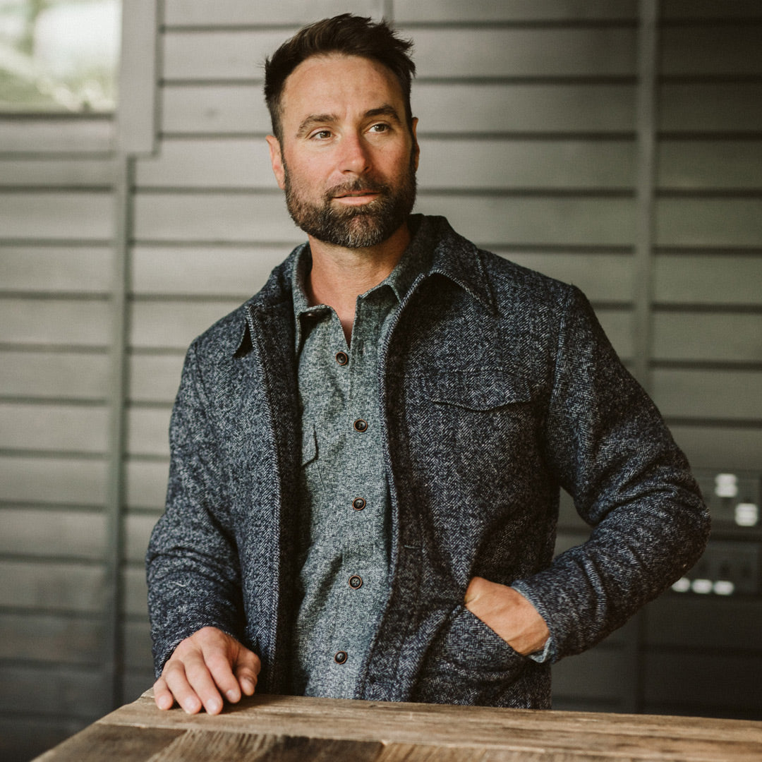 Men's Gray Wool Jacket: Wesley | Jack Andrews