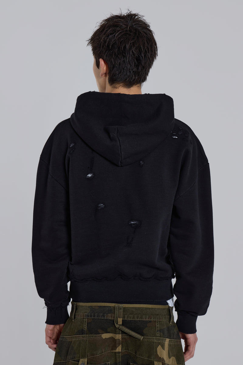 Pullover Bitten Hoodie in Black | Jaded London | Clothing