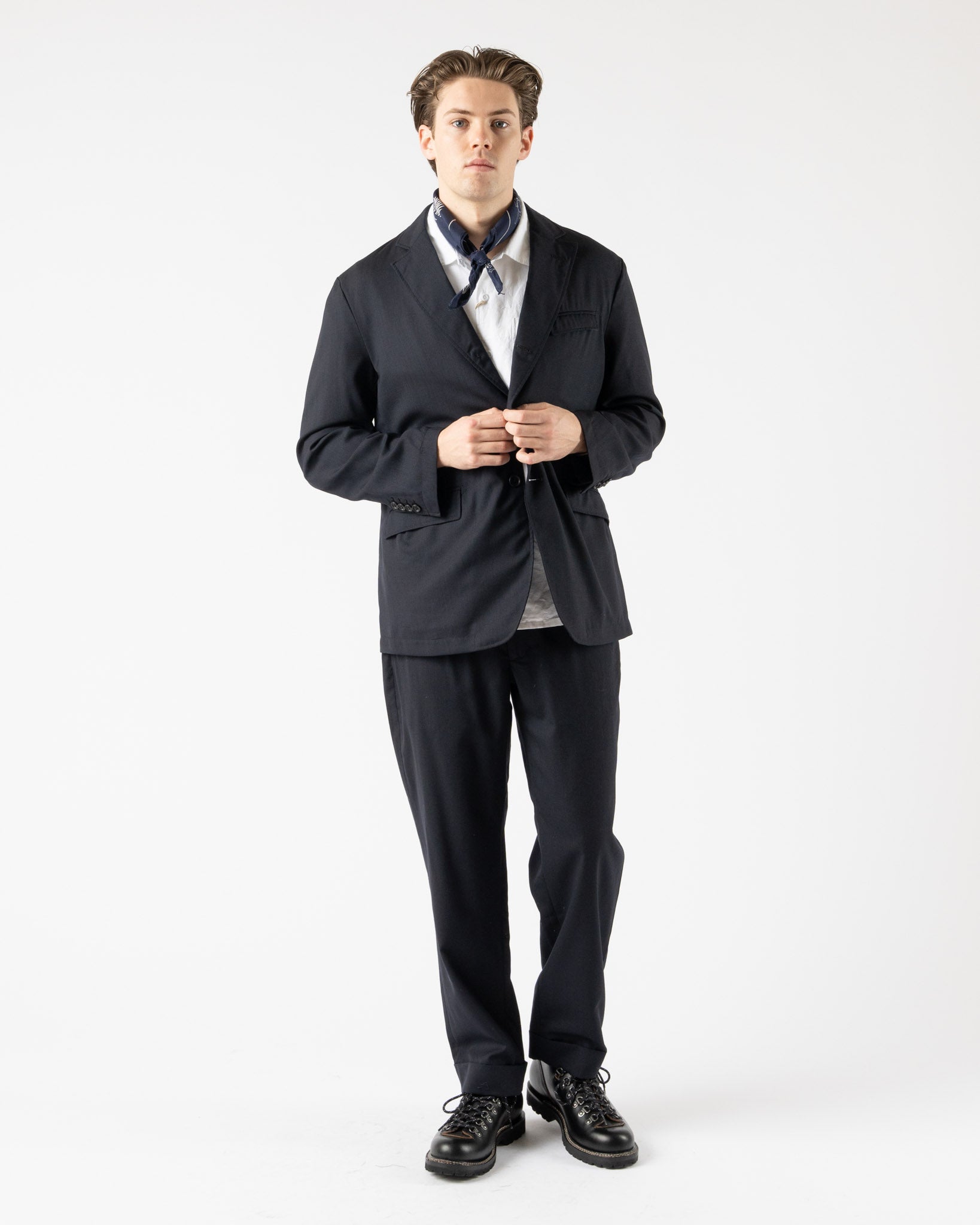 Engineered Garments Andover Jacket in Dark Navy Curated at Jake