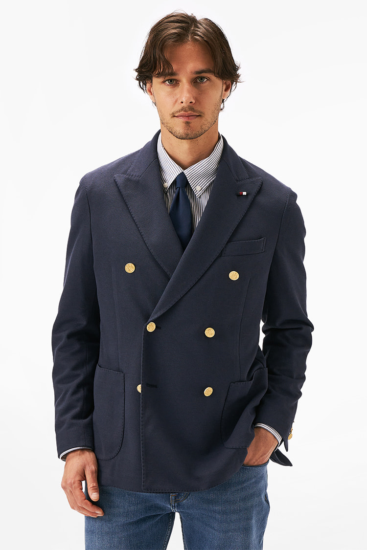 極美品 トミーヒルフィガー スーツ セットアップ 3点セット ネイビー