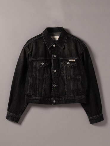 デニムジャケット - 90sブラックデニムトラッカージャケット