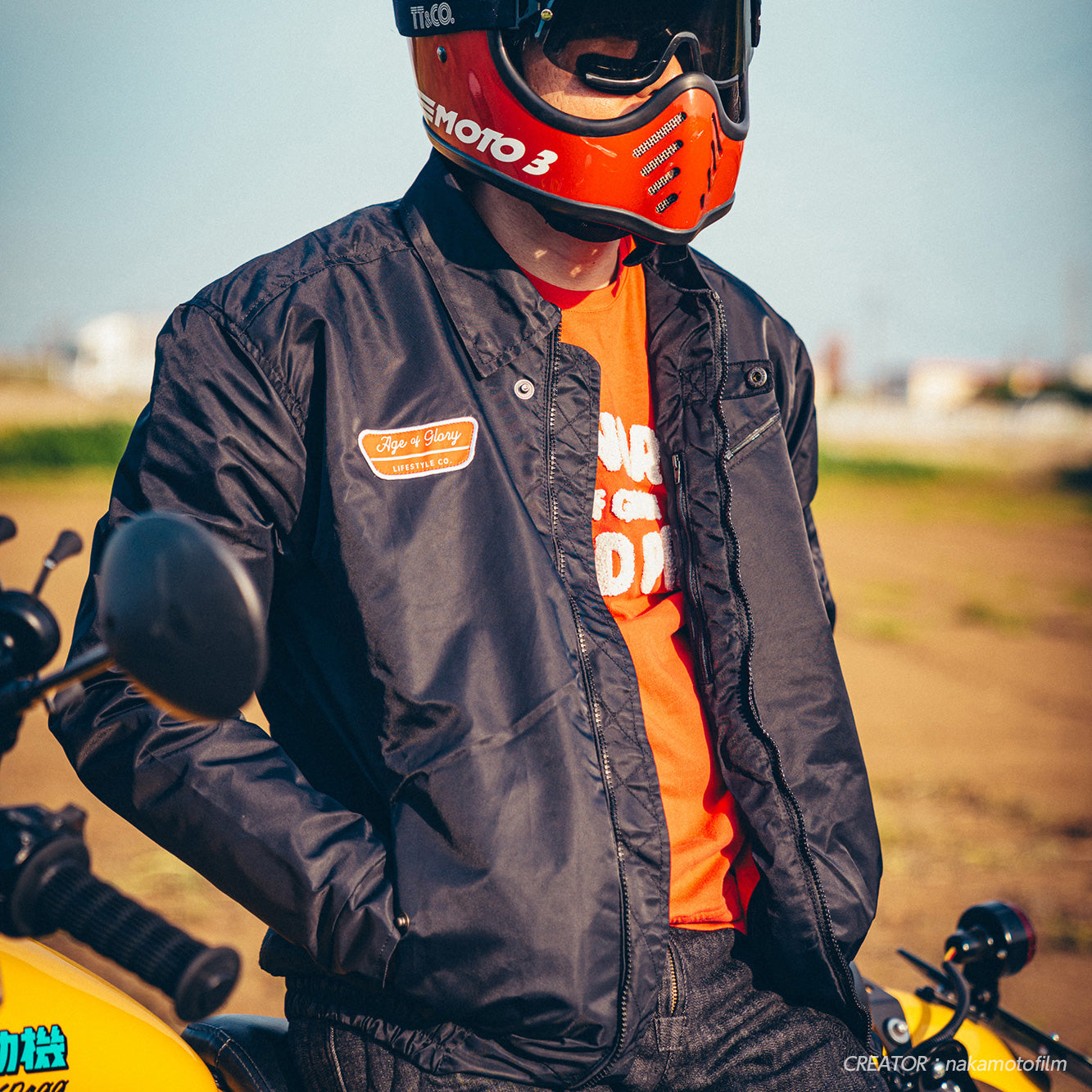 試着無料】エイジオブグローリー パドック ブラック - バイク ナイロン