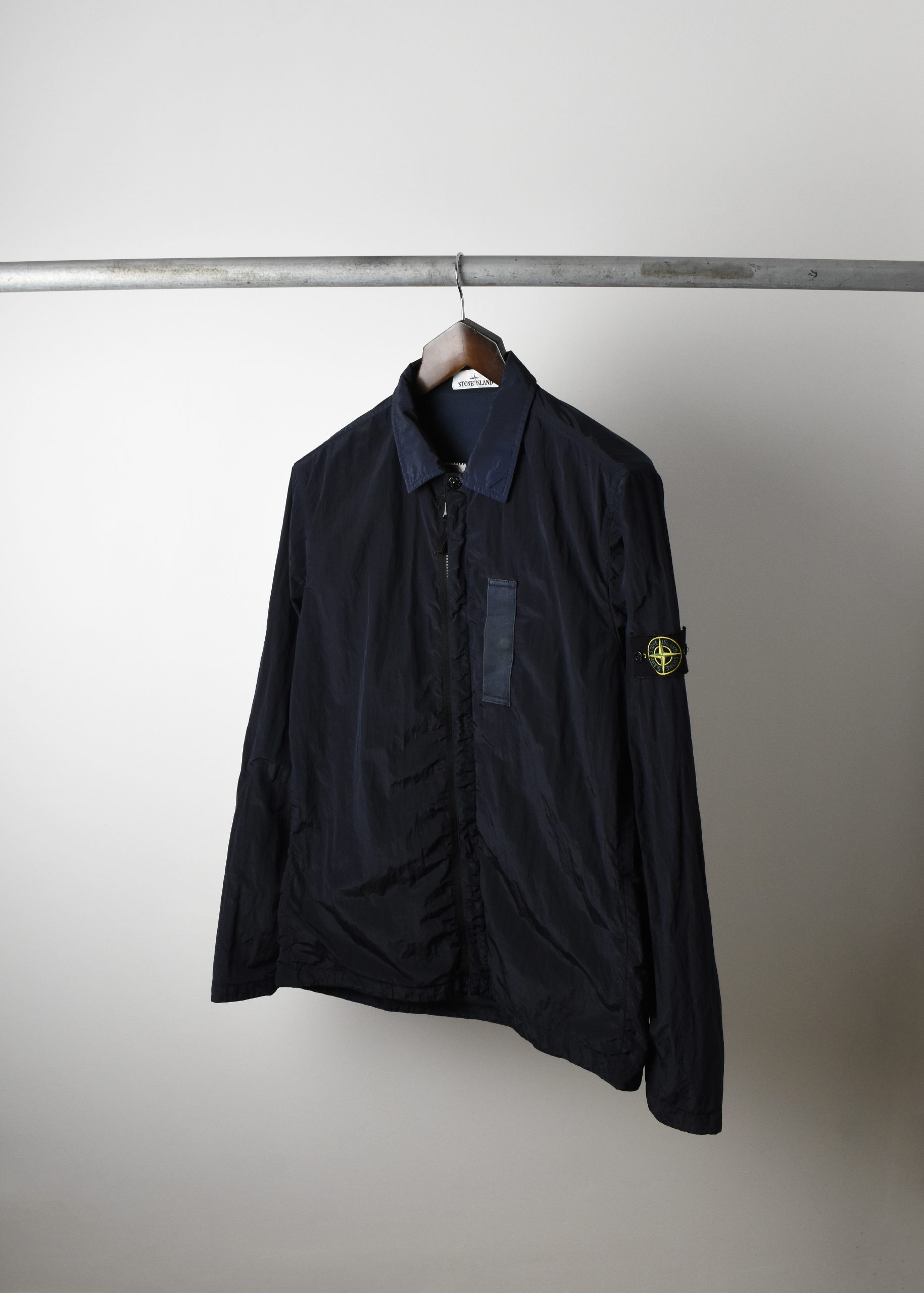 AW17 STONE ISLAND GARMENT DYED NYLON METAL OVERSHIRT (XL) - Jazzy