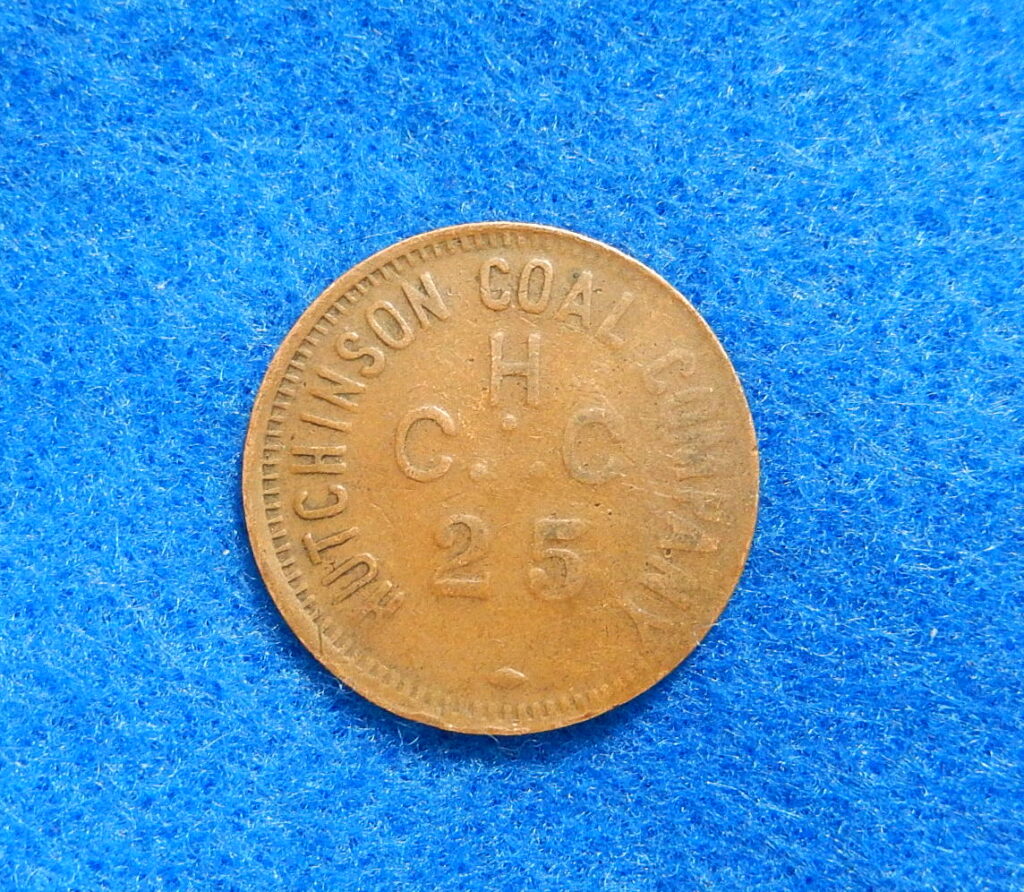 Coal Scrip Token: Hutchinson Coal Co., Macbeth West Virginia, 25