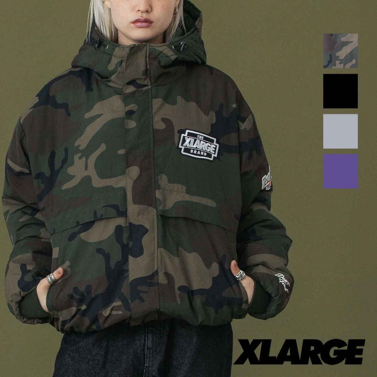 XLARGE エクストララージ 】 NYLON PUFFER JACKET ナイロン パファー