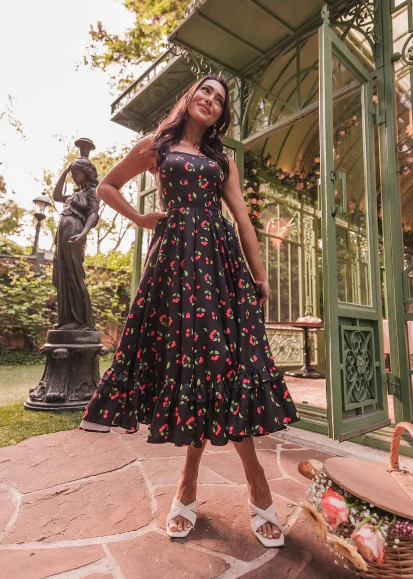 Cherry Jam Dress | Occasion Dress in Sizes XXS–6X | JessaKae