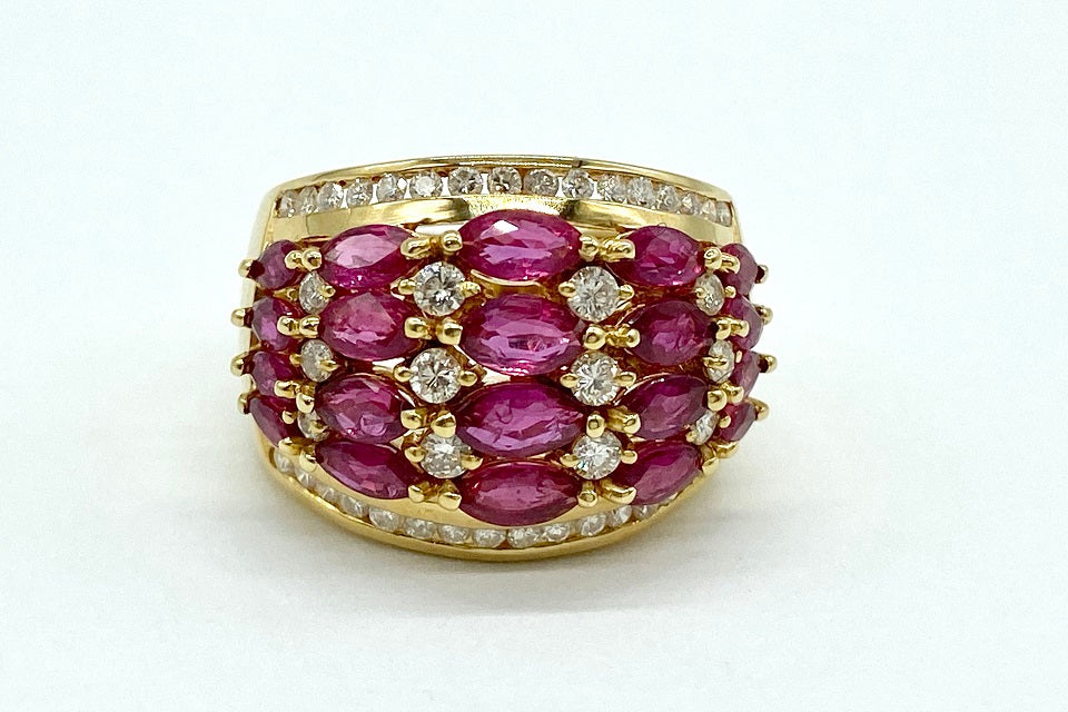 Ruby K18ルビー ダイヤモンドリング (NO.48871) – JEX宝石ギャラリー