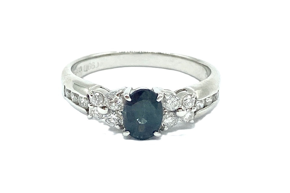 Alexandrite Pt900アレキサンドライト ダイヤモンドリング (NO.50020