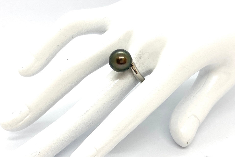 MIKIMOTO 【ミキモト】Pt950黒蝶パールリング (NO.61617) – JEX宝石